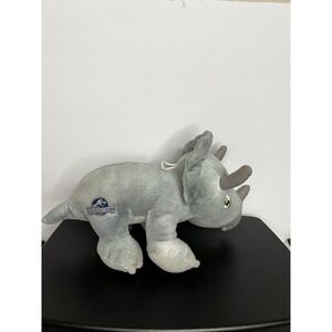 Jurassic World Triceratops Jr Plush 12in Grey Dinosaur Toy
